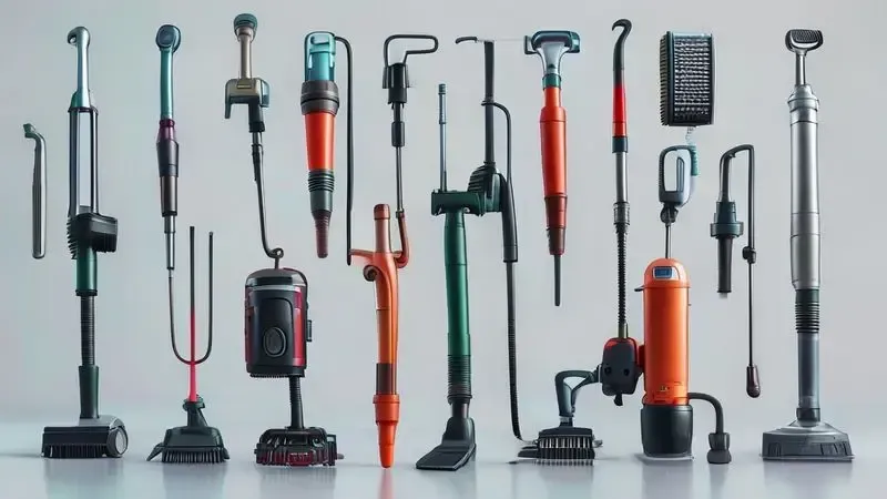 Acessórios e bicos especializados para diferentes tipos de limpeza com aspirador