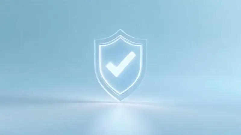 Ilustração conceitual de um escudo com um selo de verificação, simbolizando a confiabilidade e o investimento em uma marca de eletrodomésticos.