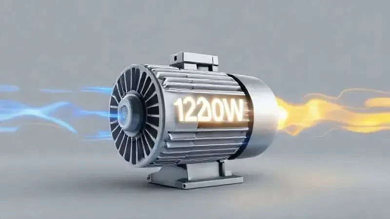 Ilustração conceitual do motor de 1200W de potência, simbolizando o desempenho e as especificações técnicas do aspirador Gradiente Turbo Vac.