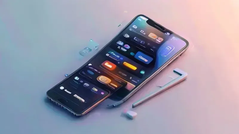 Interface de aplicativo para configuração de automação residencial em smartphone