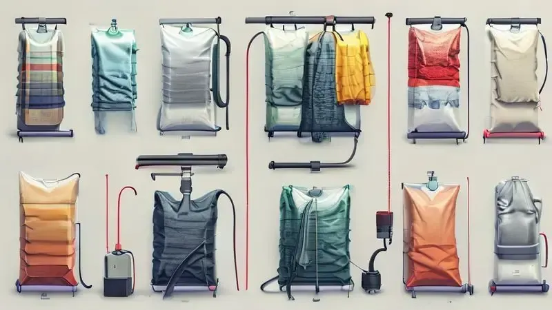 Passo a passo ilustrado do uso correto de sacos a vácuo para manutenção da sucção