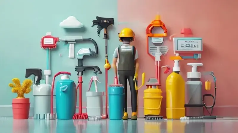 Comparação visual entre métodos seguros e inseguros de limpeza de robô aspirador