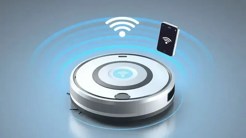 Conexão Wi-Fi e configuração de aplicativo para robô aspirador inteligente