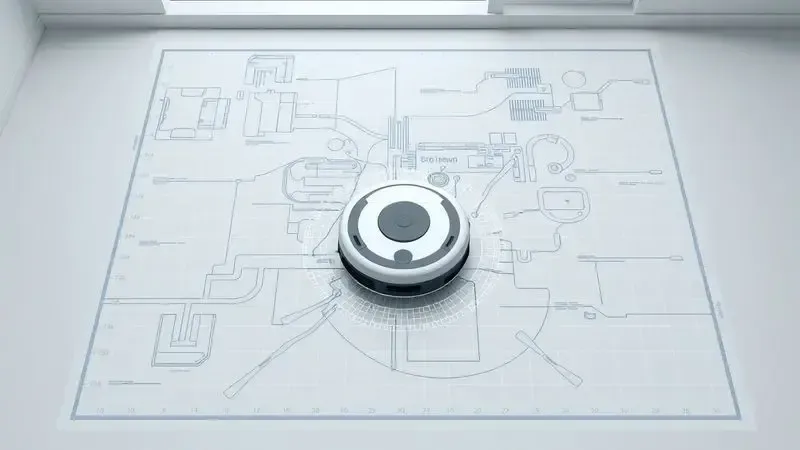 Processo de reset e criação de novo mapa de navegação para robô aspirador