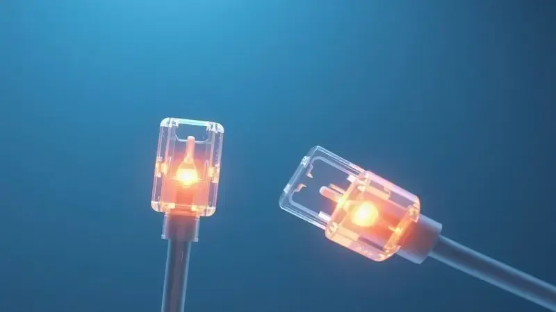 Render 3D conceitual de verificação de conexões elétricas em aparelhos domésticos como aspirador de pó